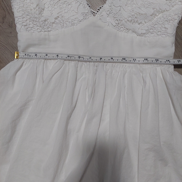 Princess Polly‎ Krysten White Puff Sleeve Mini Dress Sz 12 - Picture 11 of 12